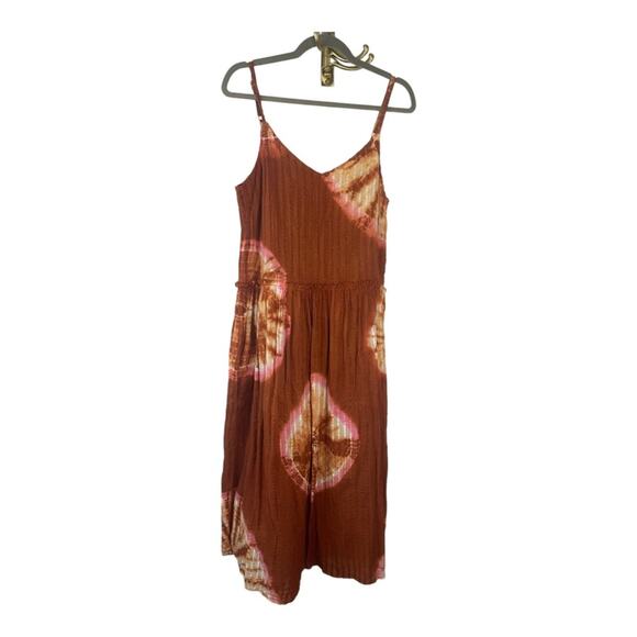 Anthropologie The Odells Tie-Dye Maxi Dress Sleeveless Textured Seersucker Small - Picture 6 of 16